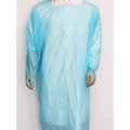 Umbo Blue Gown Polyethylene 55in CPE Gown w-Thumbloops 100/CS, 100PK H232-BXL-100C